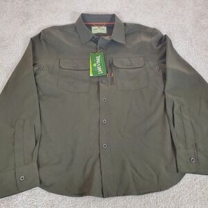 Lake & Trail Men's Shirt Size Small Green‎ Long Sleeve Button Down NWTGS